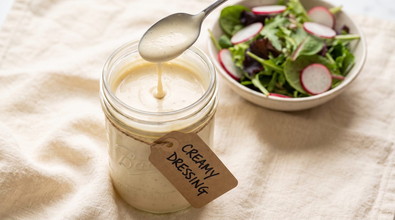 Proses membuat dressing creamy